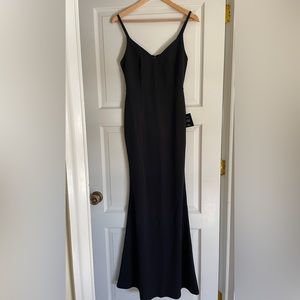 Lulu’s trumpet dress with keyhole back